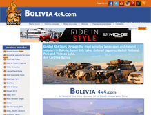 Tablet Screenshot of bolivia4x4.com